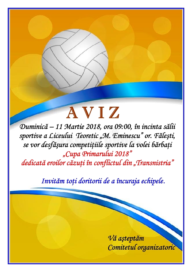 Cupa Primarului 2018 volei brbai