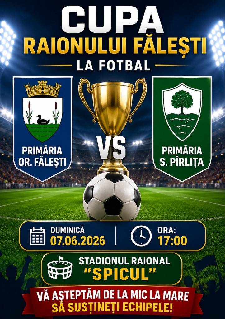 CUPA RAIONULUI FĂLEȘTI LA FOTBAL